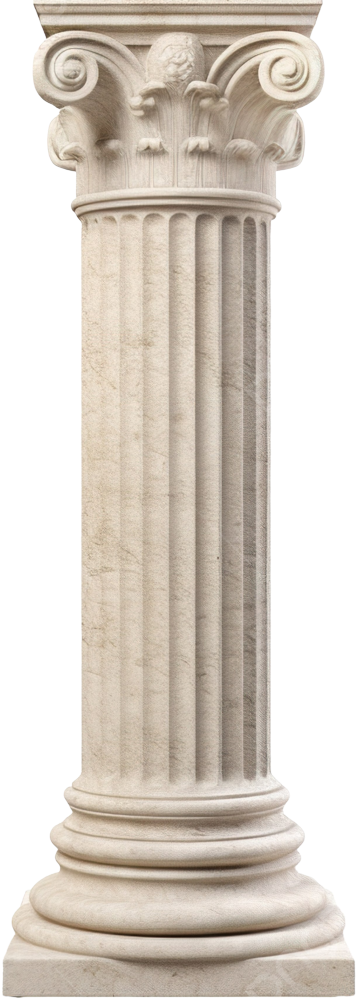 a stone pillar